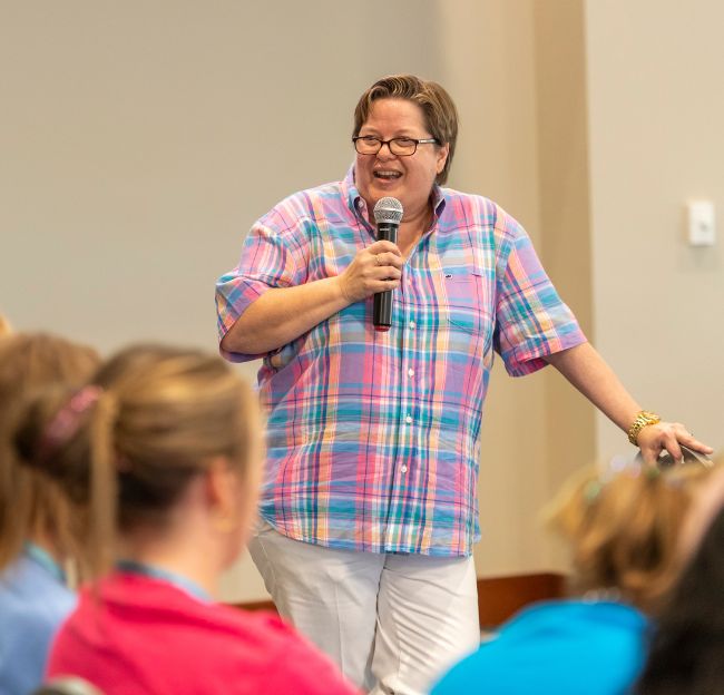 J Parker teaching student.
