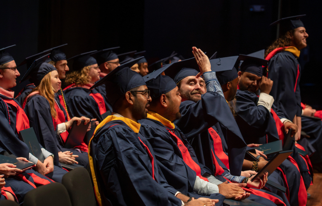 graduate students at graduation