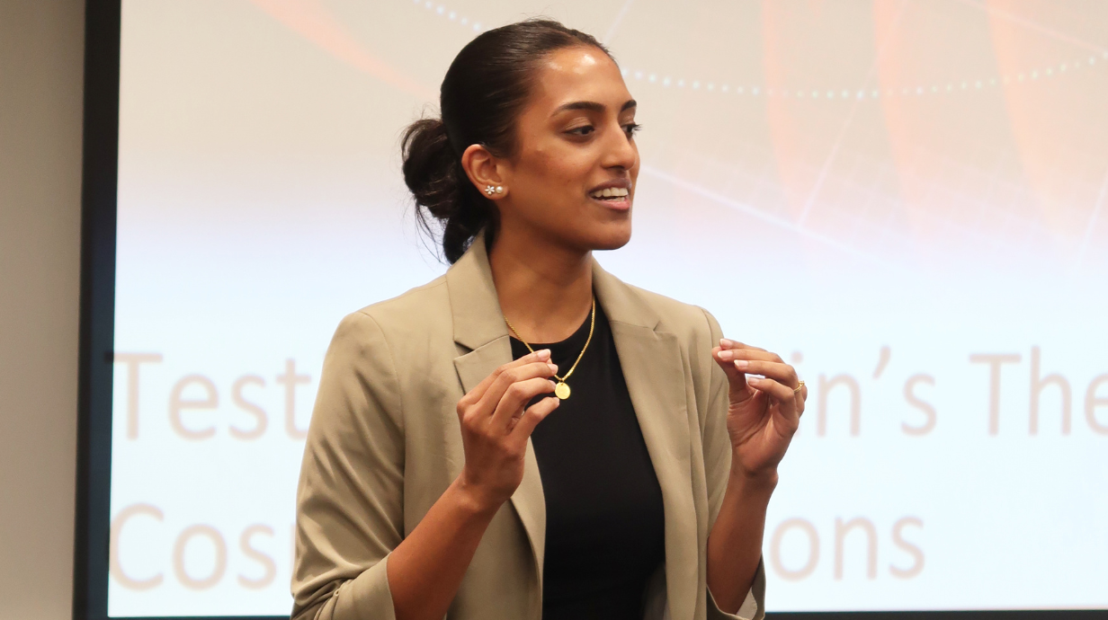 3MT® 2025 Winner Purnima Narayan,