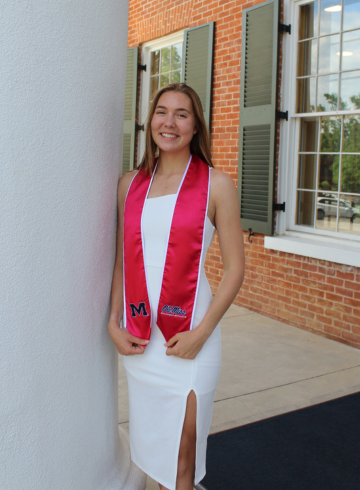 Samantha Oulette after graduating from her bachelor's and on the way to her first and final year in her master's program.