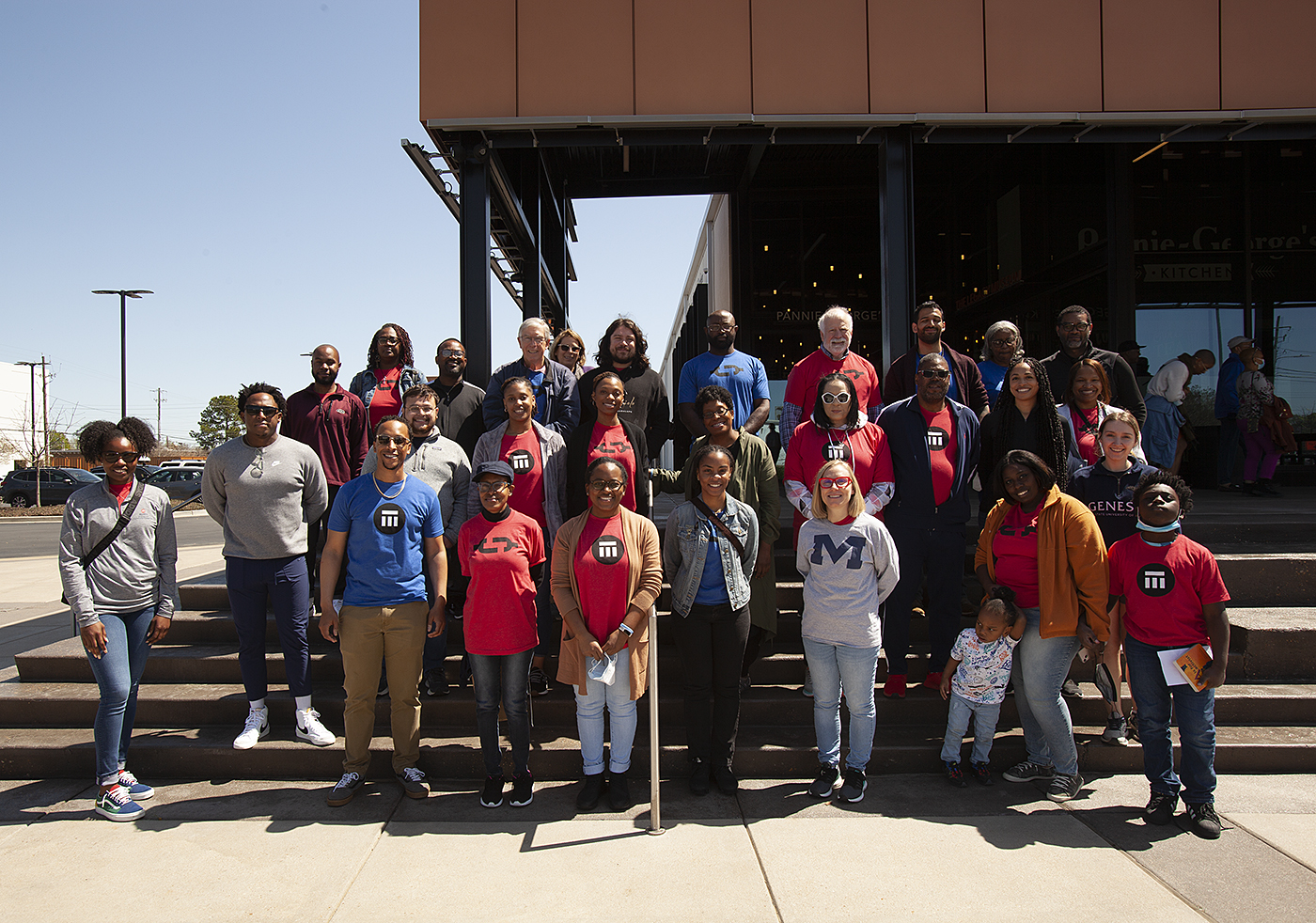 Group Image of students, faculty, and community members who went on the trip